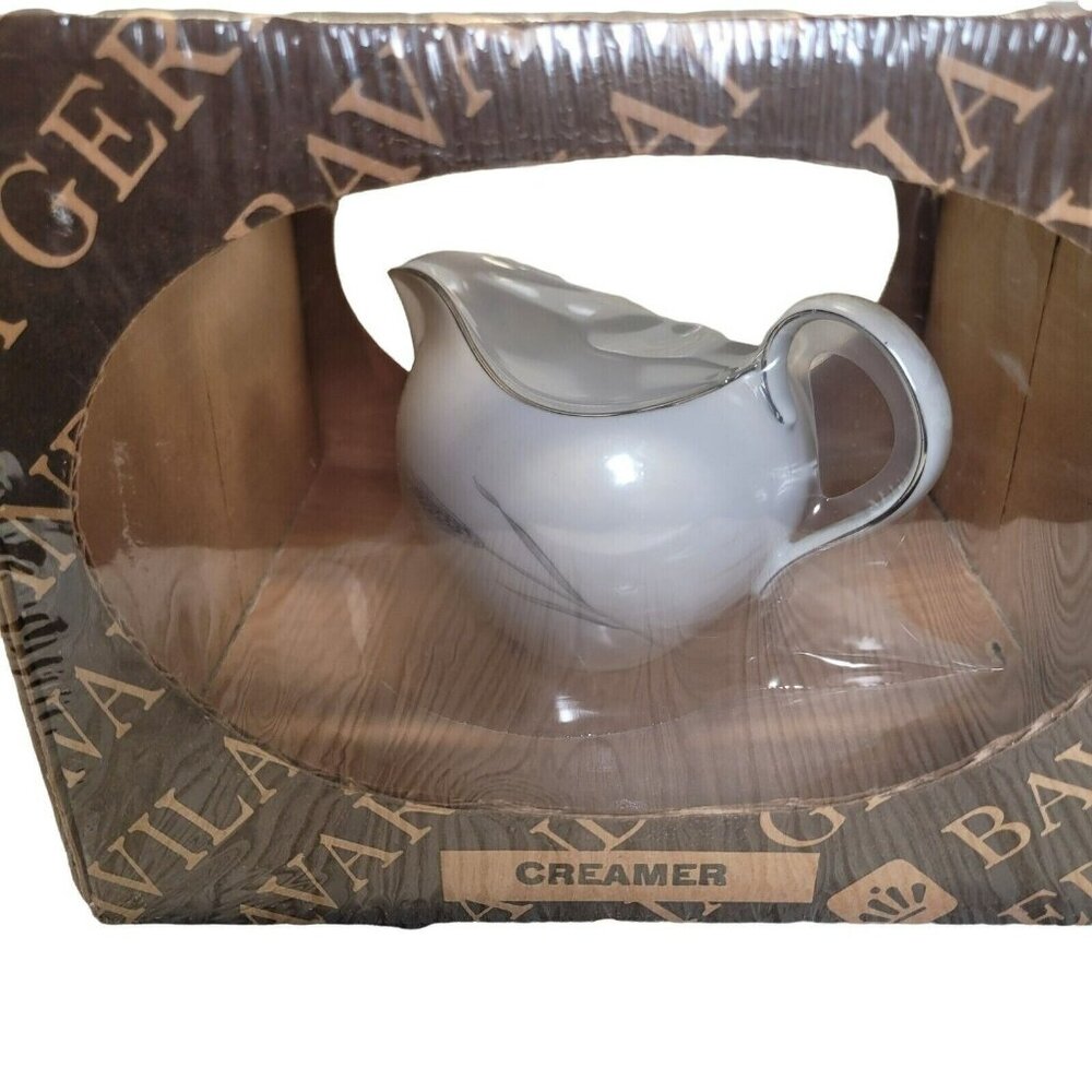 Johann Haviland Silver Wheat‎ Creamer Germany Bavaria Tableware Server Coffee